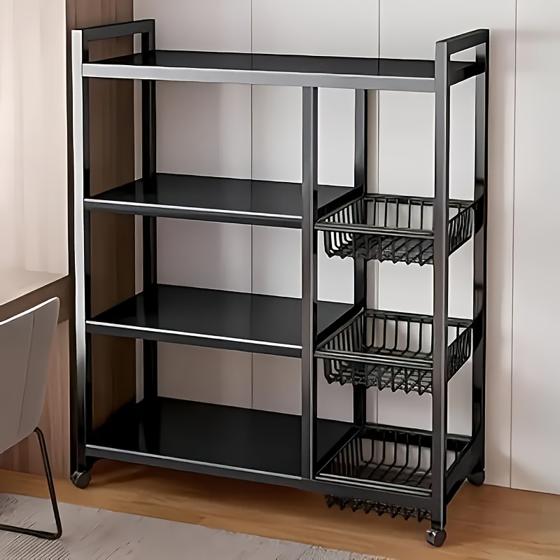 Home Bathroom Organizer - us1pc Movable Storage Rack, Adjustable 4-storey