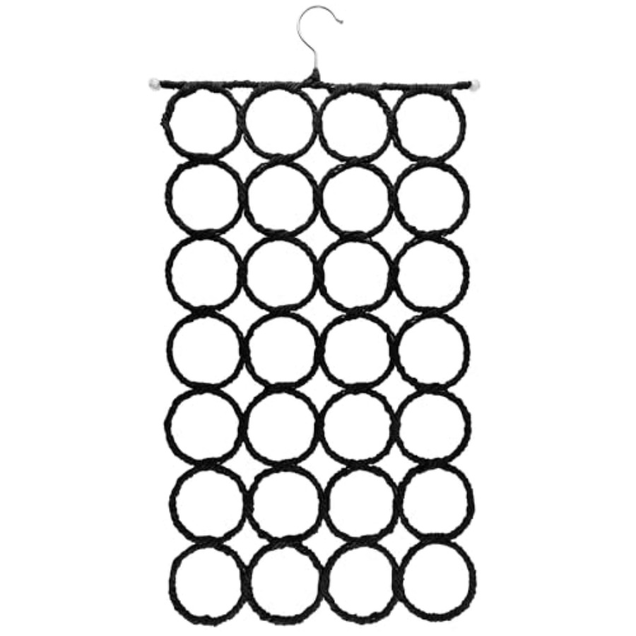 Home Bathroom Organizer - Foldable 28 Ring Hole Slots Space