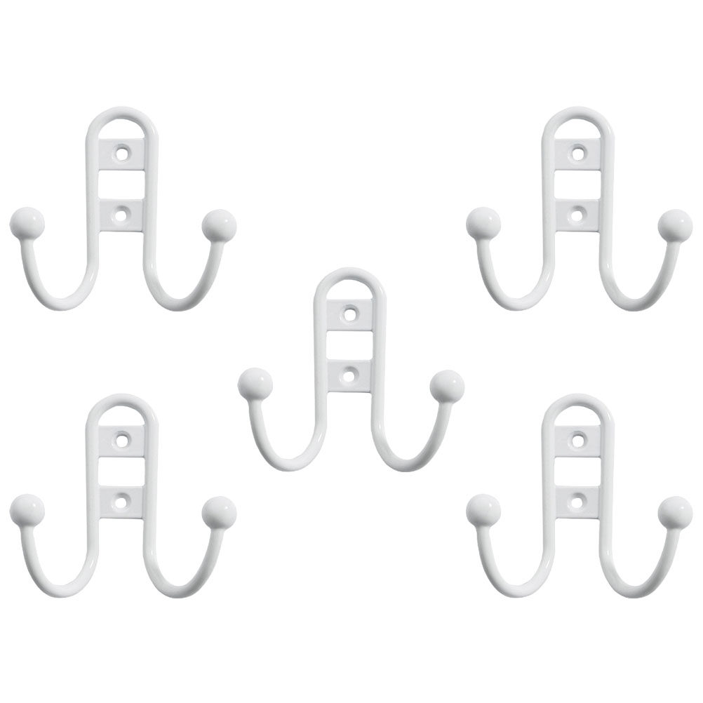 Home Design Bathroom - 5Pcs Premium Zinc Alloy Wall Hooks