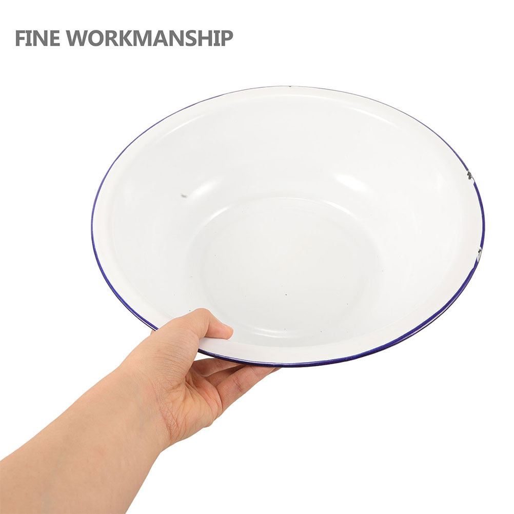 Home Bathroom Wash Basin - 32cm Enamel Wash Basin Foot Soak