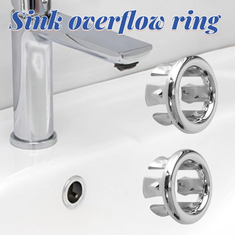 Home Bathroom Wash Basin - Sink Overflow Ring Cover Bathroom Sink