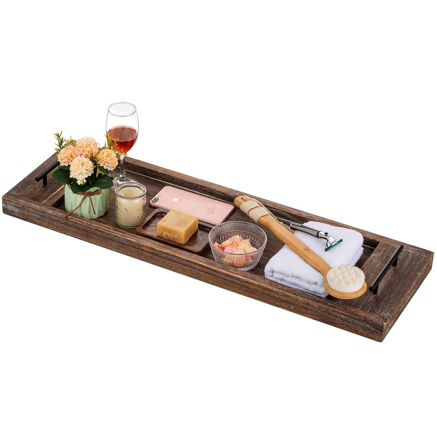 Bath Caddy Tray - Bathtub Tray Bath Caddy Wood Tub