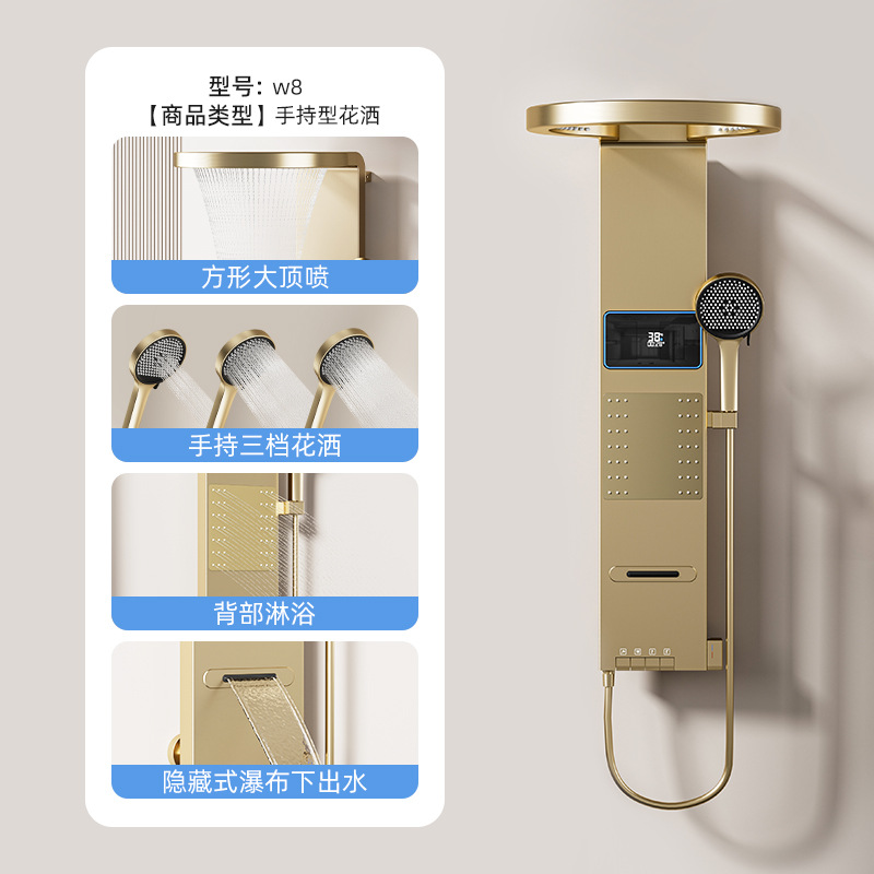 Space-Gray Smart Digital Displ – Home Bathroom Shower recenzja i cena