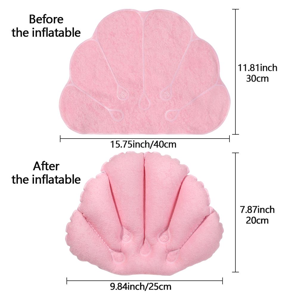 Soft Fan-shaped Inflatable Pil – Bathtub Pillow Inflatable recenzja i cena