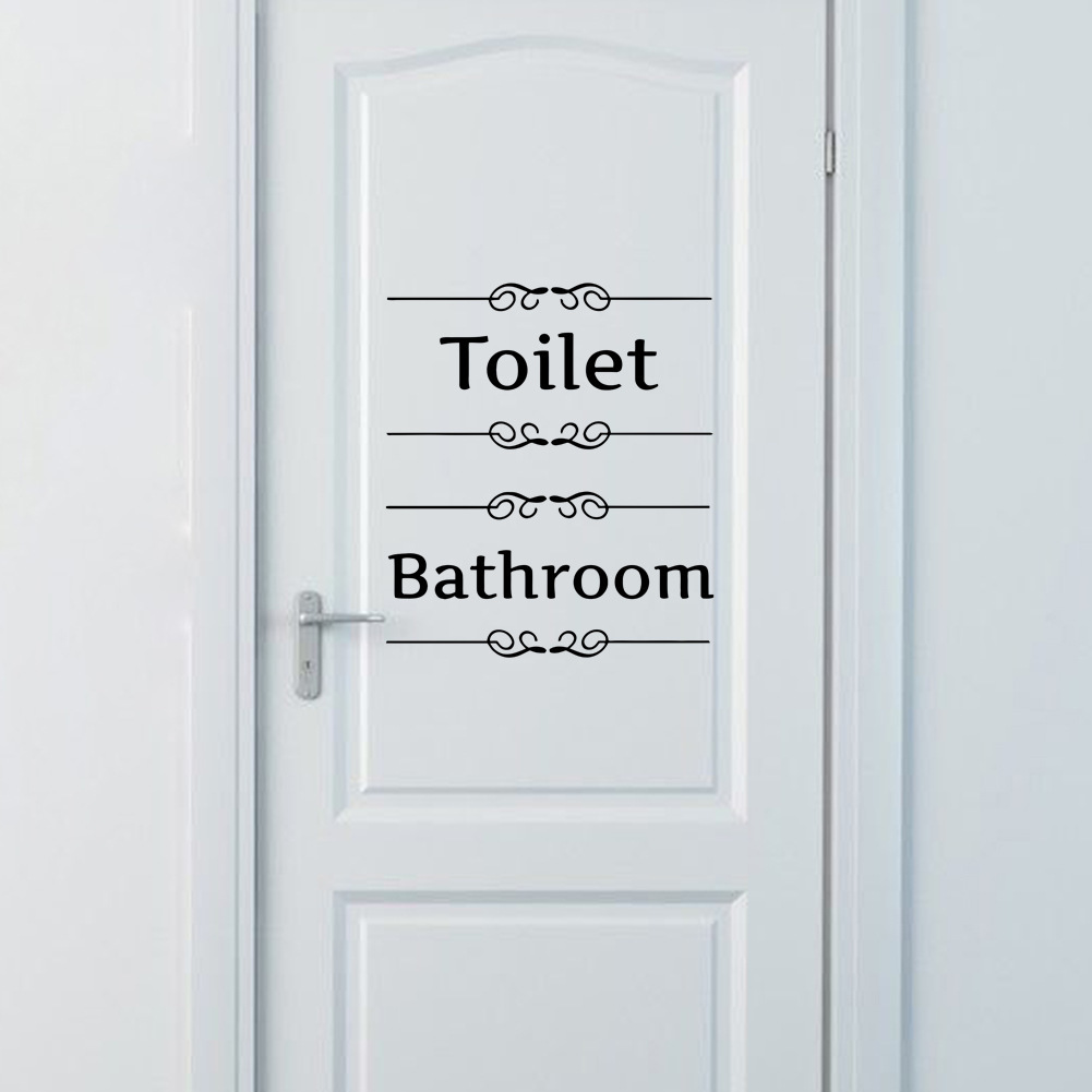 Toilet bathroom Sign Wall Deca – Home Bathroom Quotes recenzja i cena