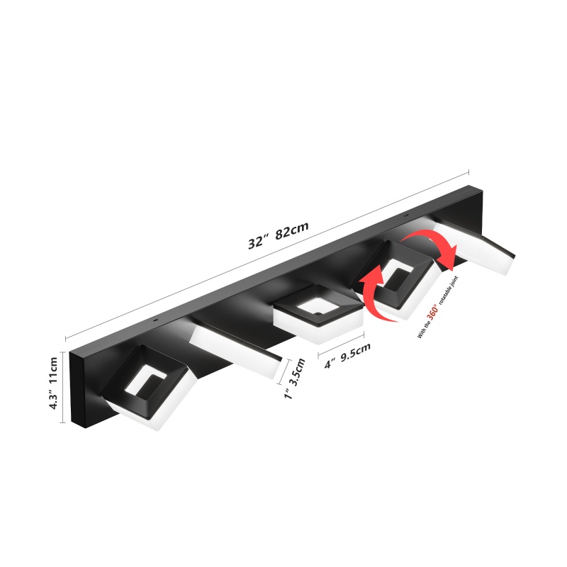 Adjustable 5-Head LED Mirror L – Home Bathroom Vanity recenzja i cena