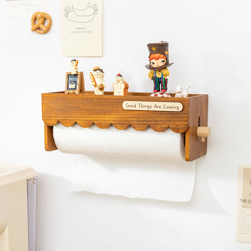 Wood Wall Mounted Paper Towel  – Home Bathroom Towel Dispenser recenzja i cena