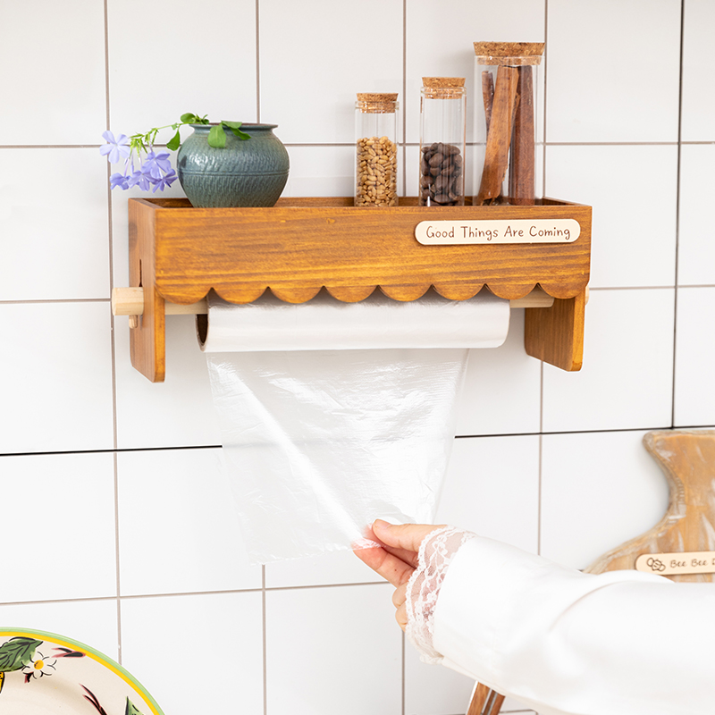 Wood Wall Mounted Paper Towel  – Home Bathroom Towel Dispenser recenzja i cena