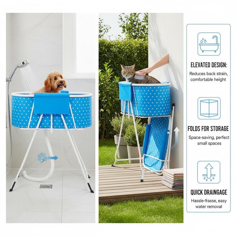 Collapsible Pet Wash Basin 33  – Home Bathroom Wash Basin recenzja i cena
