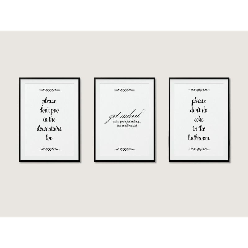 3pcs Modern, Stylish Bathroom  – Home Bathroom Quotes recenzja i cena