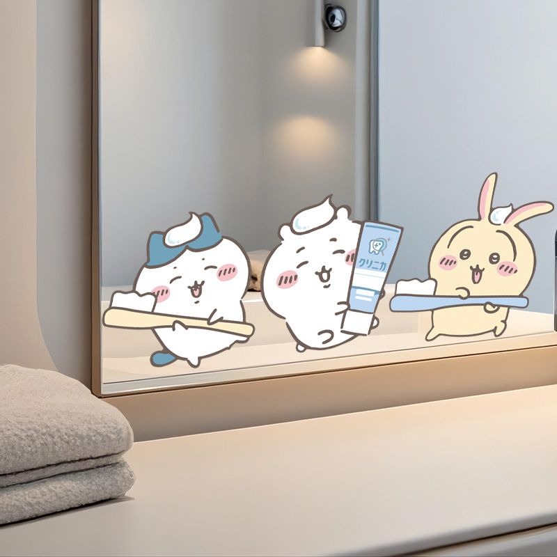 Hot Chiikawa Mirror Stickers S – Home Edit Bathroom recenzja i cena