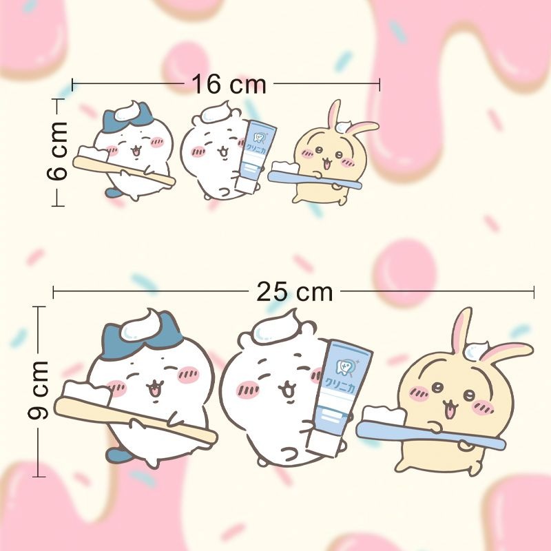 Hot Chiikawa Mirror Stickers S – Home Edit Bathroom recenzja i cena