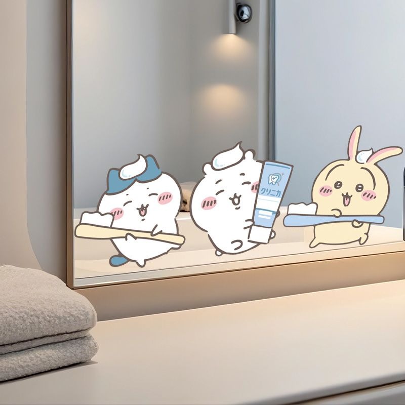 Hot Chiikawa Mirror Stickers S – Home Edit Bathroom recenzja i cena