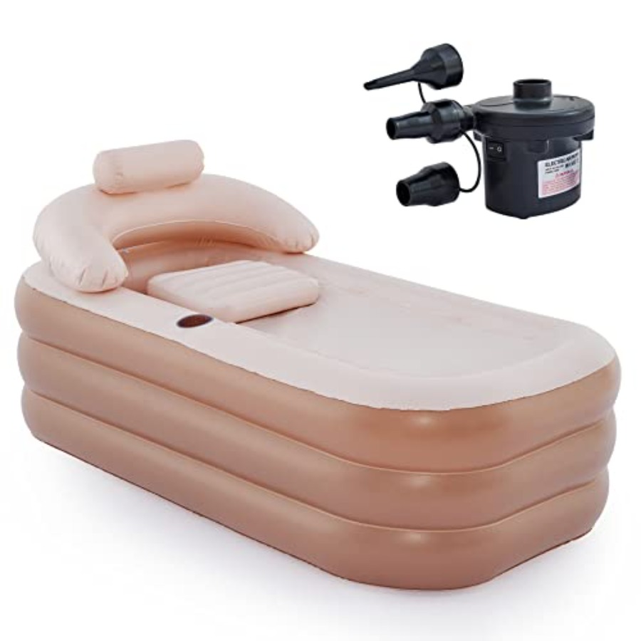 Inflatable Bathtub with Electr – Bathtub Pillow Inflatable recenzja i cena