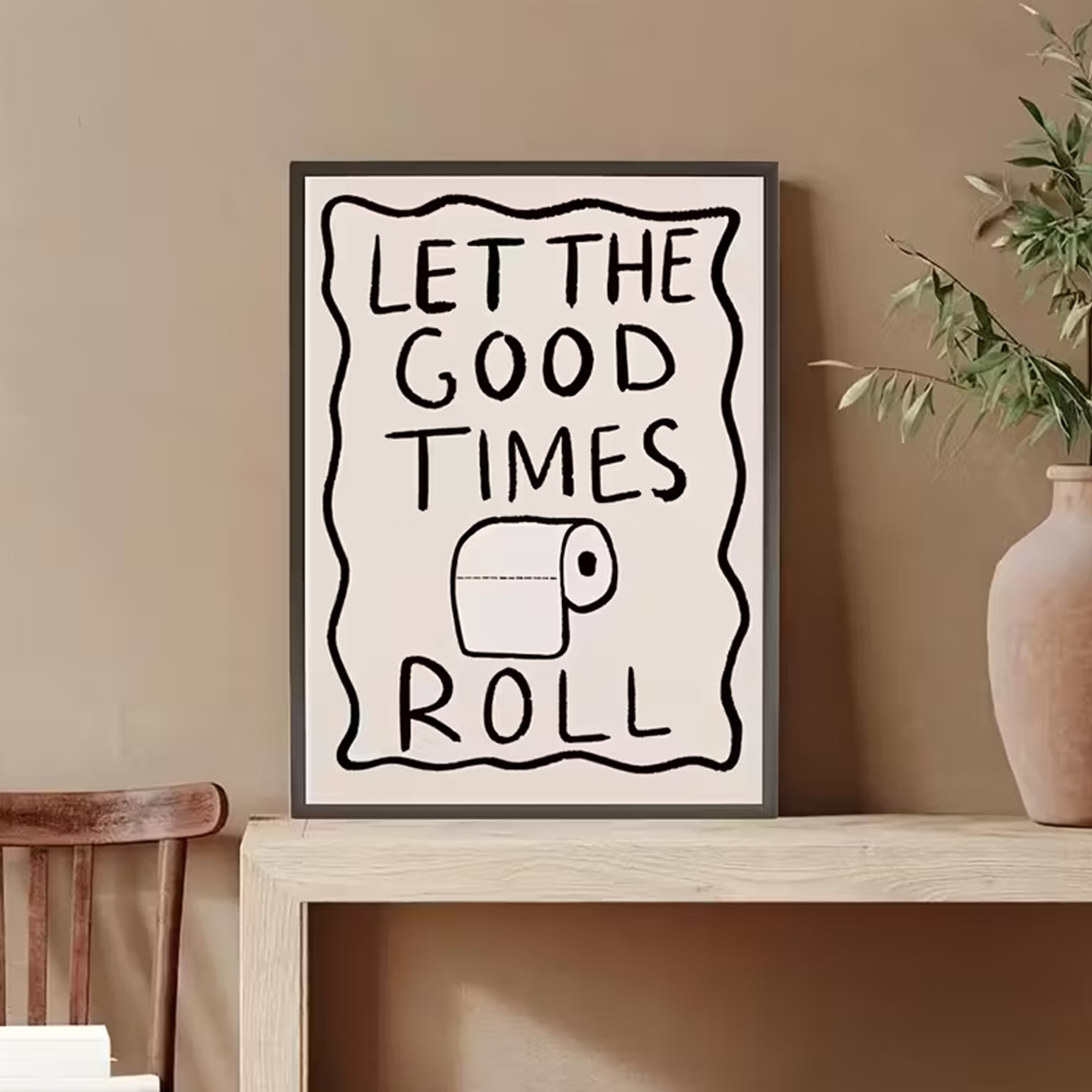 Funny Toilet  Let The G00d Tim – Home Bathroom Wall Art recenzja i cena