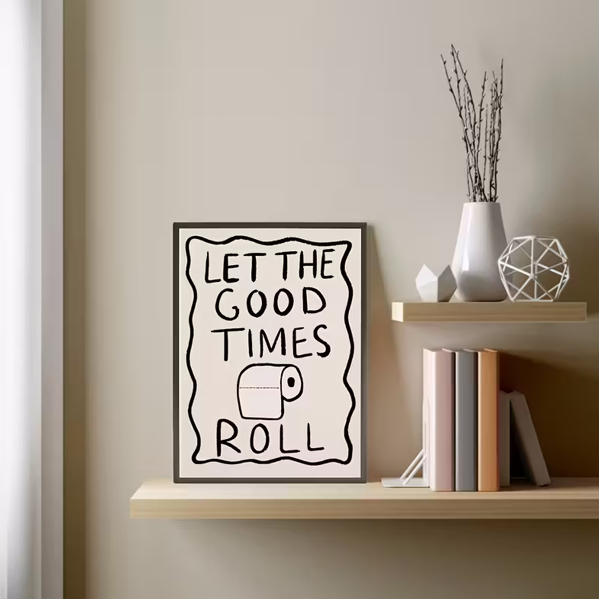 Funny Toilet  Let The G00d Tim – Home Bathroom Wall Art recenzja i cena