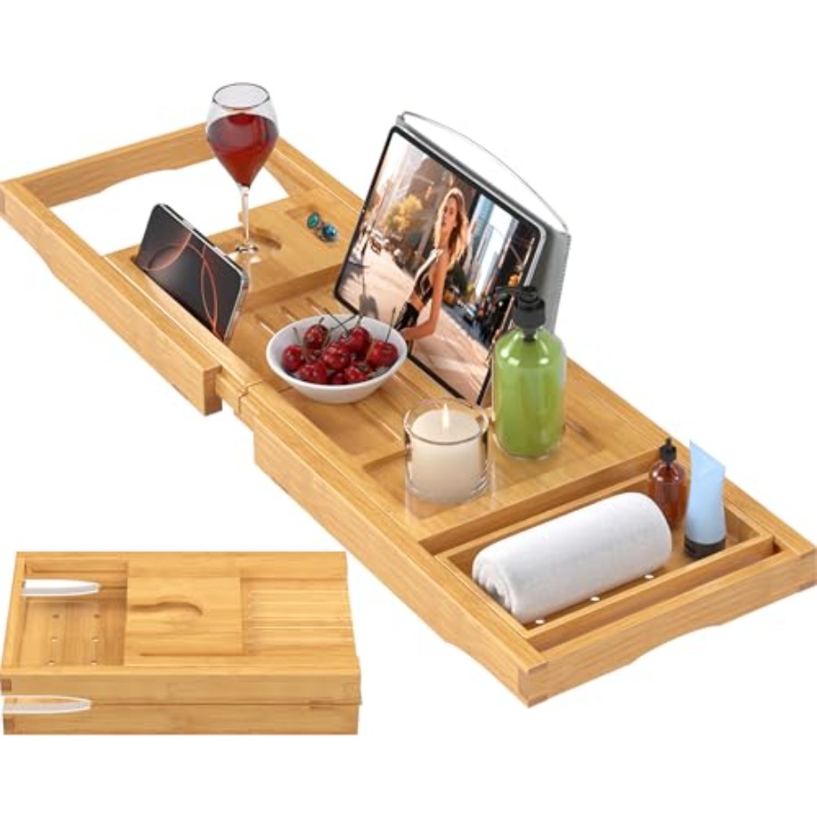 Foldable Bathtub Caddy Tray fo – Bath Caddy Tray recenzja i cena