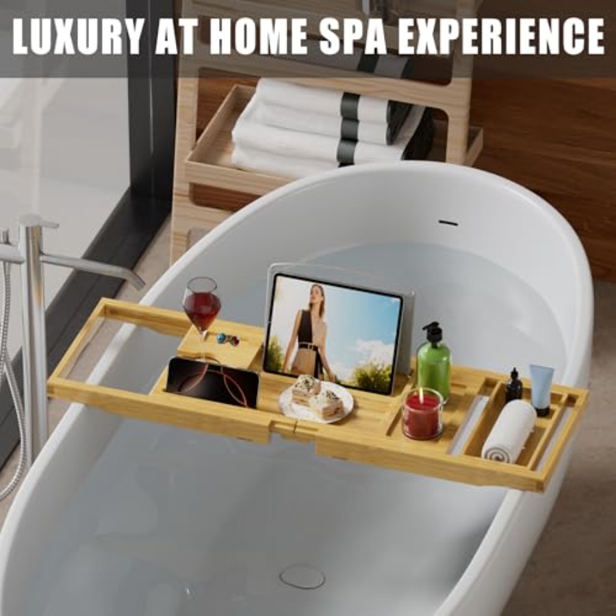 Foldable Bathtub Caddy Tray fo – Bath Caddy Tray recenzja i cena