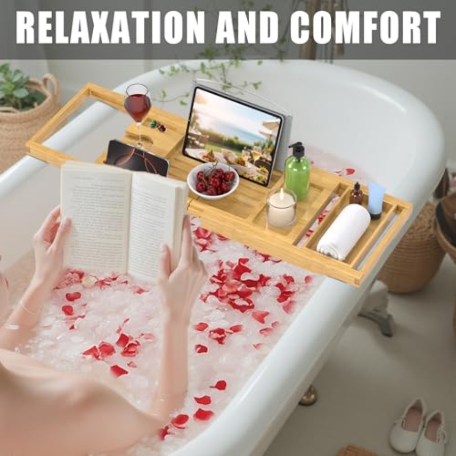 Foldable Bathtub Caddy Tray fo – Bath Caddy Tray recenzja i cena