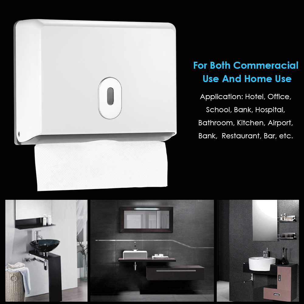 ABS Material Rectangular Wall- – Home Bathroom Towel Dispenser recenzja i cena