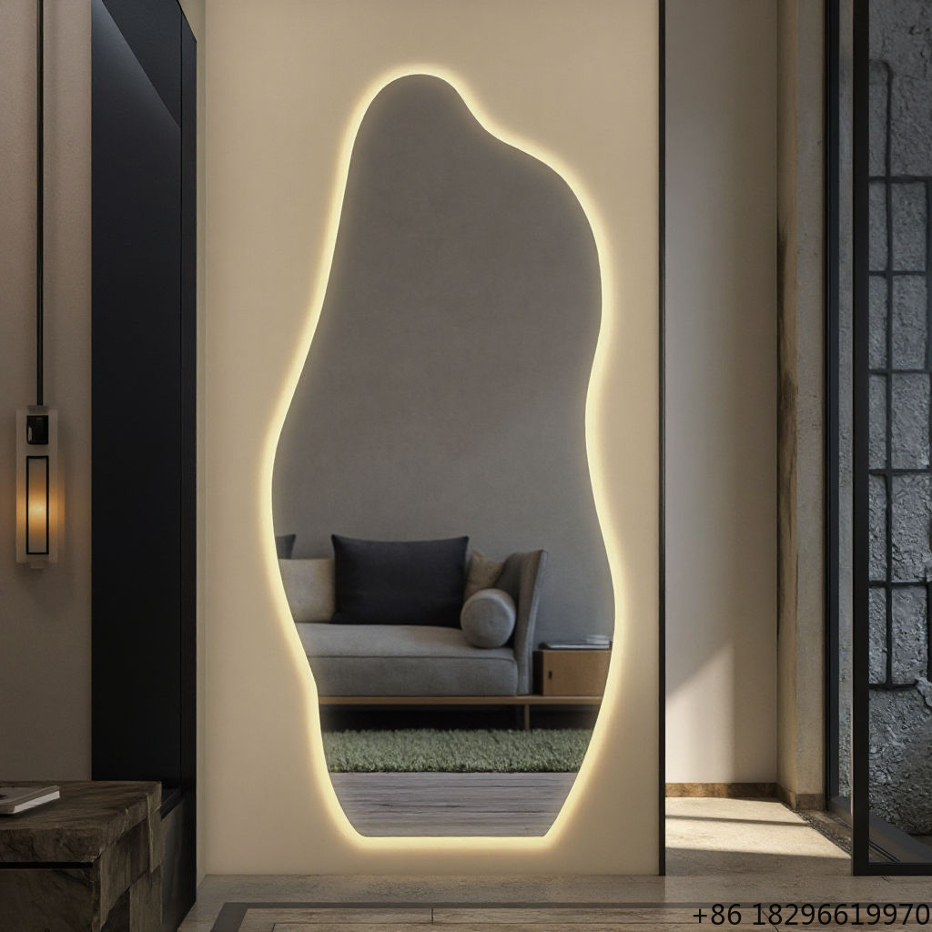 Irregular LED Bathroom Mirror  – Home Bathroom Vanity recenzja i cena