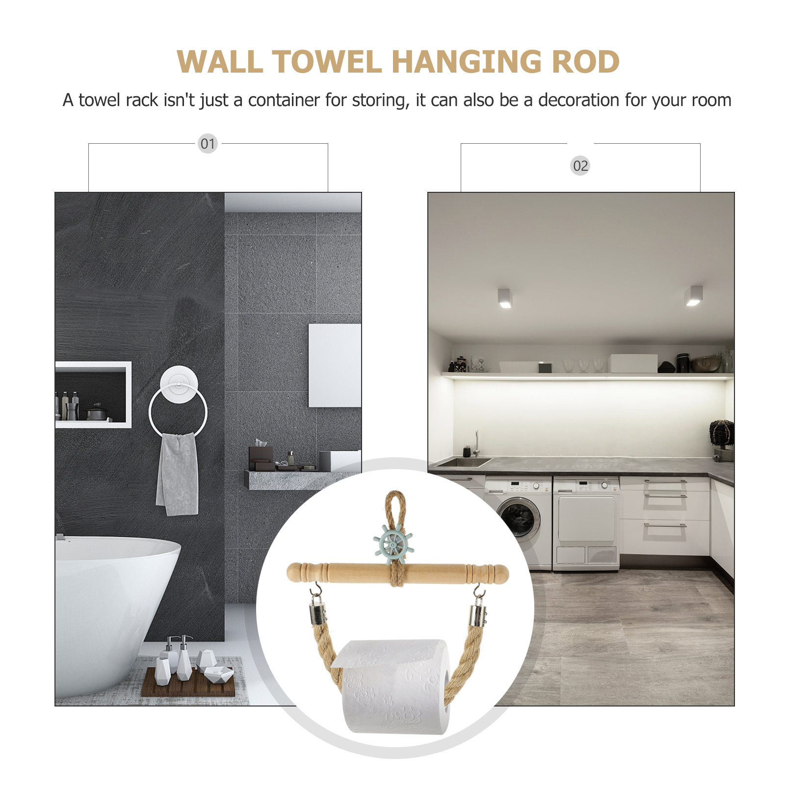 Mediterranean Paper Towel Hold – Home Bathroom Towel Dispenser recenzja i cena
