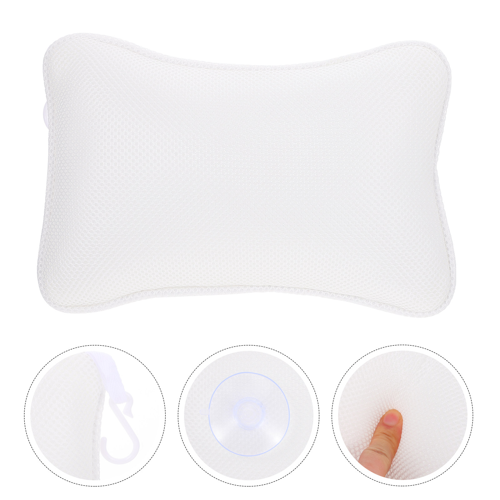 1Pcs Bath Pillow Soft Mesh Mat – Bathtub Pillow Inflatable recenzja i cena