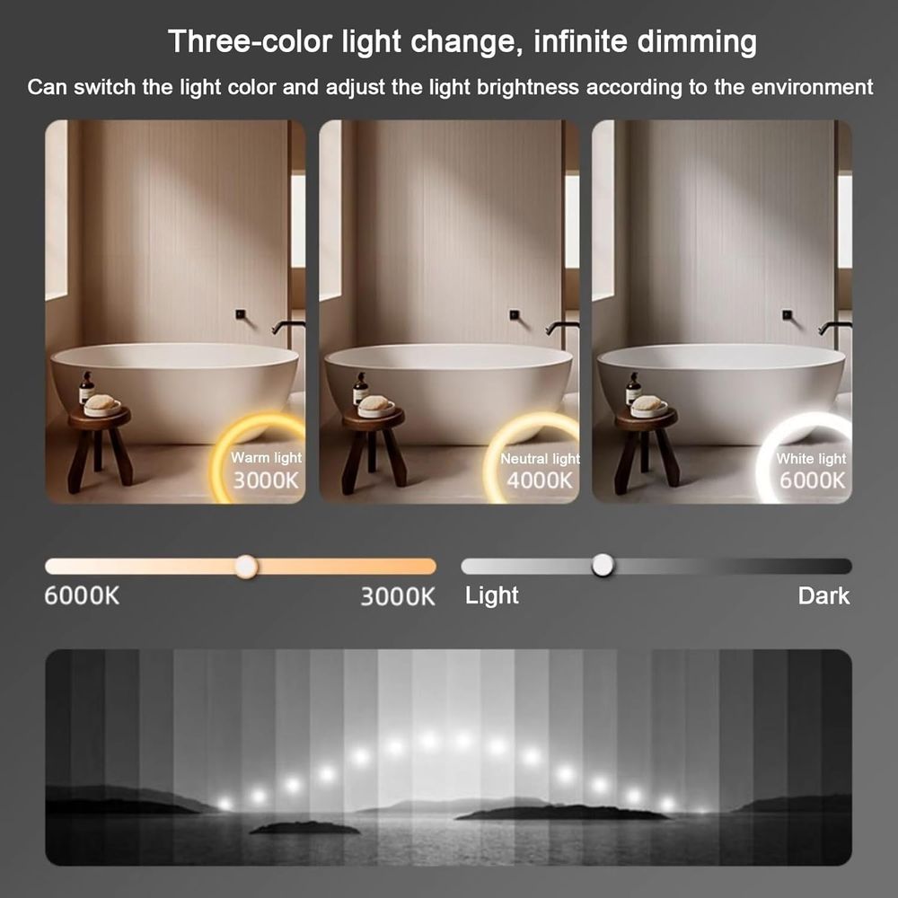 51x35 Semicircle LED Lighted V – Home Bathroom Vanity recenzja i cena