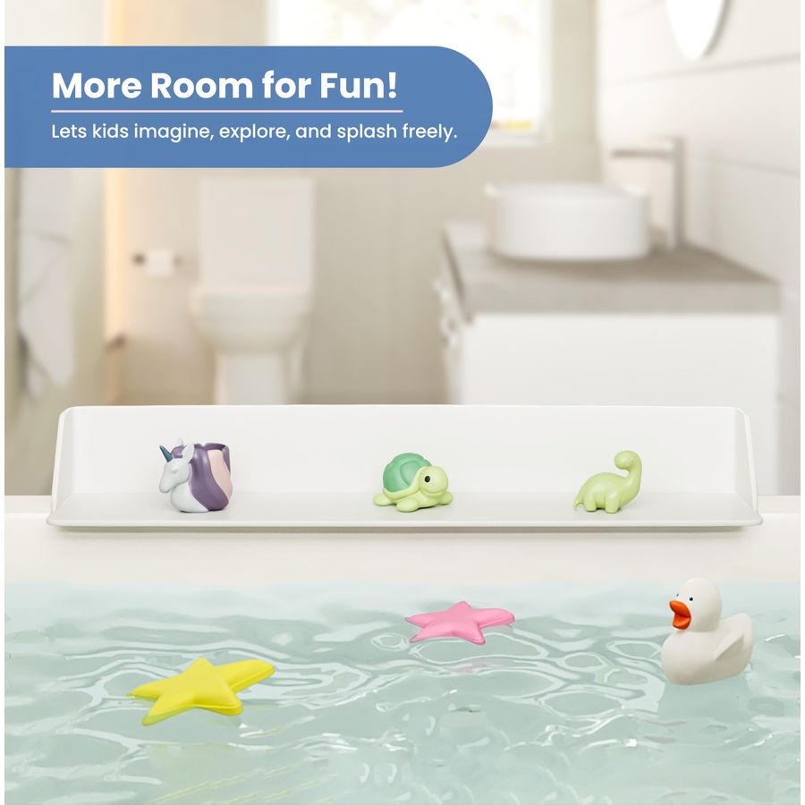 Bathtub Splash Guard Play Shel – Bath Caddy Tray recenzja i cena