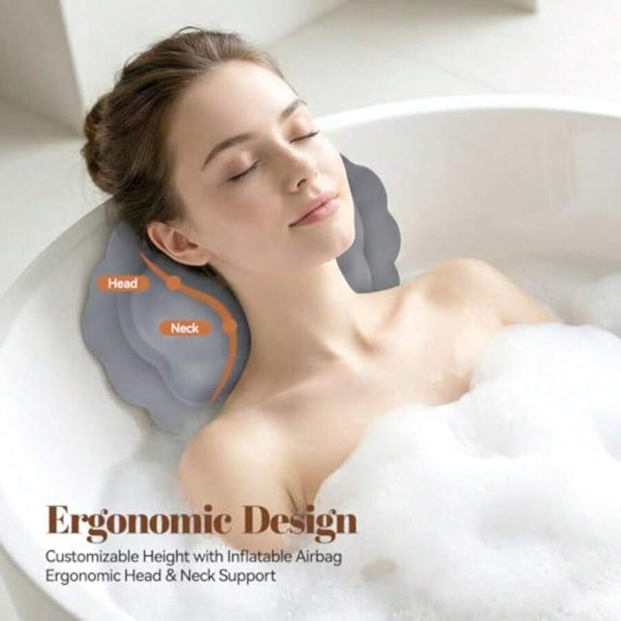 Silicone Bath Pillow For Tub I – Bathtub Pillow Inflatable recenzja i cena