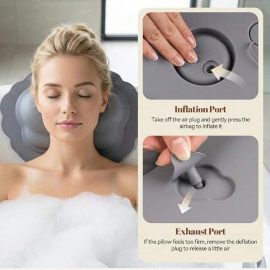 Silicone Bath Pillow For Tub I – Bathtub Pillow Inflatable recenzja i cena