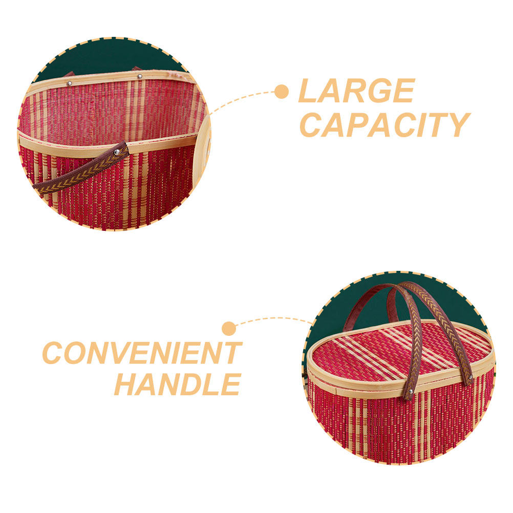 Portable Oval Bamboo Storage B – Home Bathroom Organizer recenzja i cena