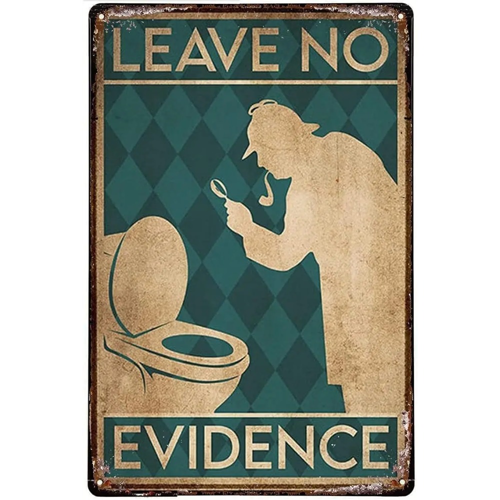 Vintage Funny Quote Metal Tin  – Home Bathroom Quotes recenzja i cena