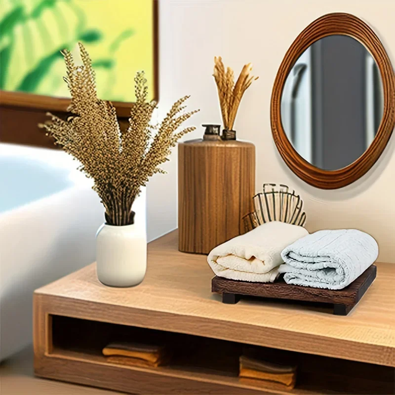 Retro Wooden Bathroom Tray Van – Home Bathroom Vanity recenzja i cena