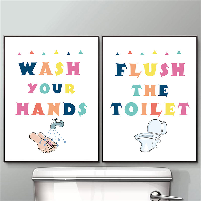 Modern Colorful Kids Bathroom  – Home Bathroom Quotes recenzja i cena