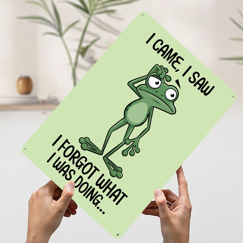 Confused Frog Cartoon With Fun – Home Bathroom Quotes recenzja i cena