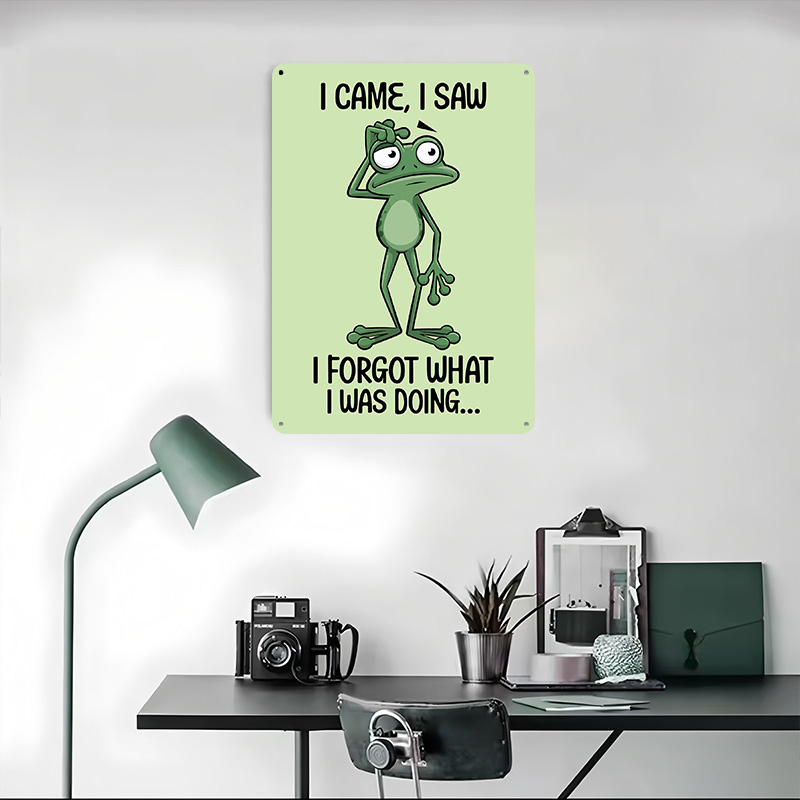 Confused Frog Cartoon With Fun – Home Bathroom Quotes recenzja i cena