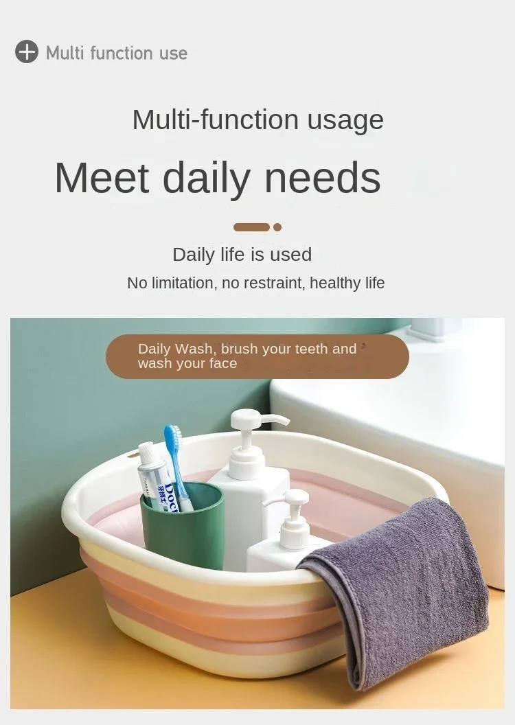 Plastic Folding Basins Portabl – Home Bathroom Wash Basin recenzja i cena