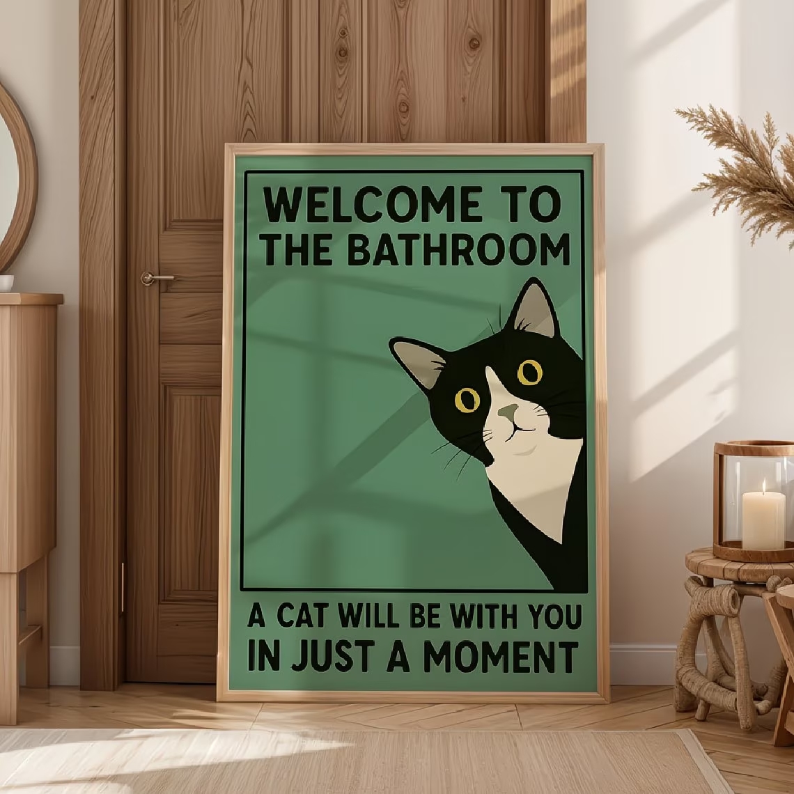 Modern Green Welcome To The Ba – Home Bathroom Quotes recenzja i cena