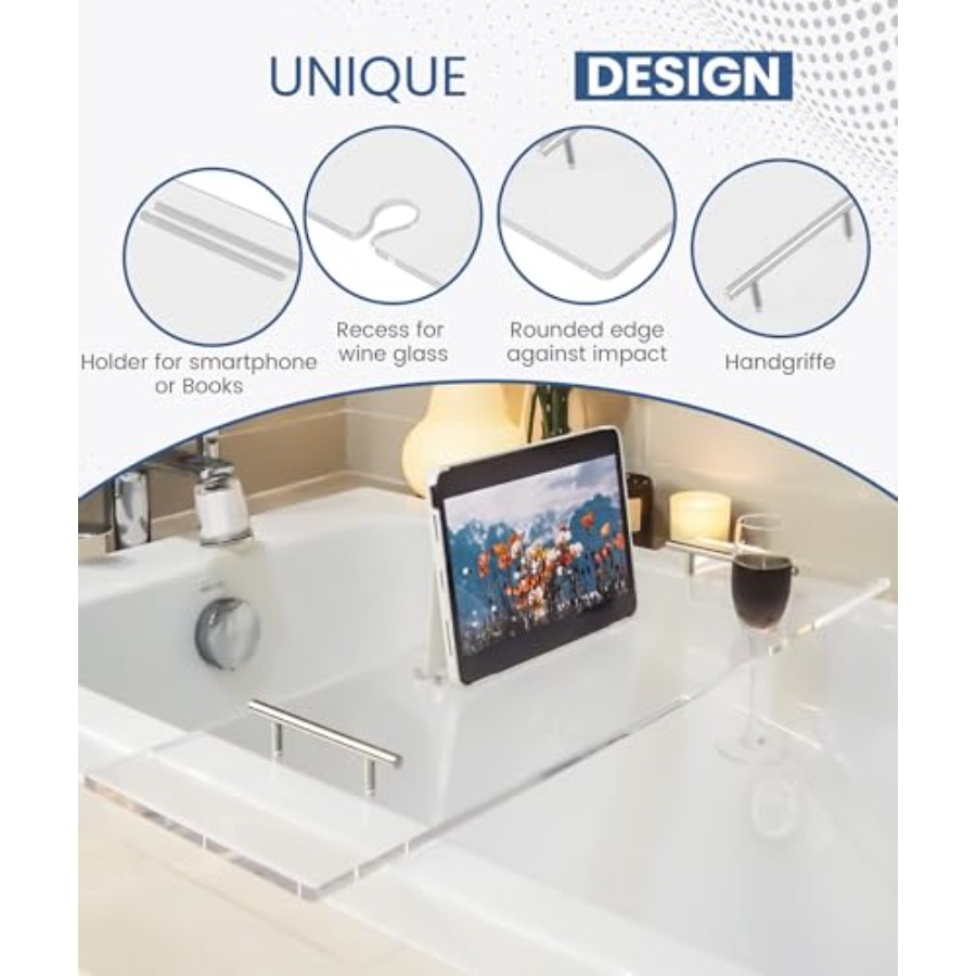 Acrylic Bathtub Tray Bathtub T – Bath Caddy Tray recenzja i cena