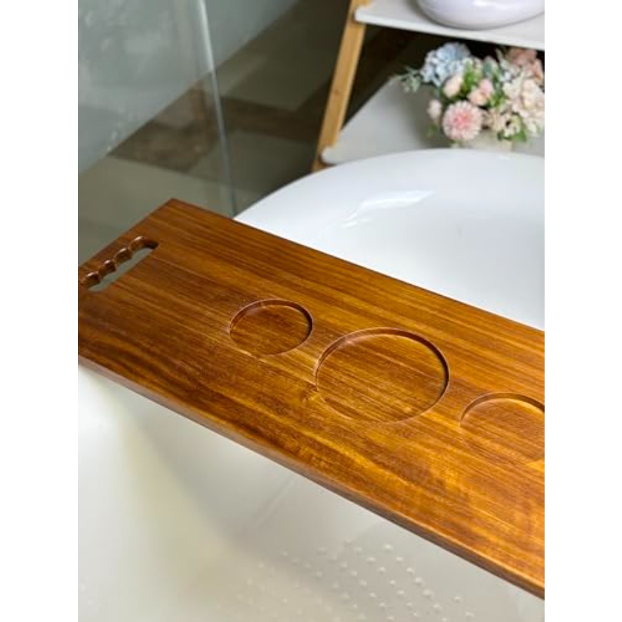 Walnut Bathtub Tray with Handl – Bath Caddy Tray recenzja i cena