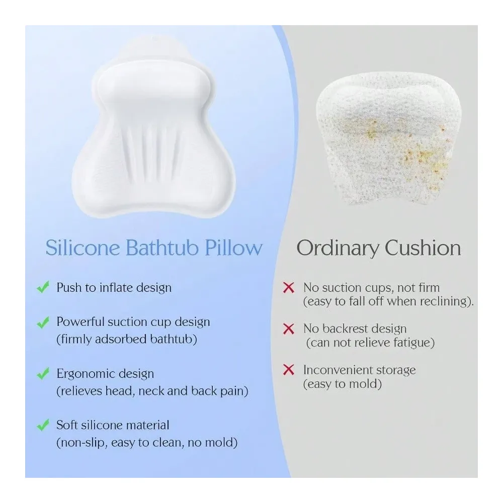 Bath Pillow, New ial Bath Pill – Bathtub Pillow Inflatable recenzja i cena