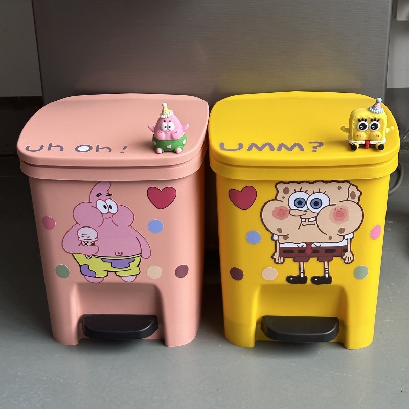 Cute Patrick Star Pedal Trash  – Home Edit Bathroom recenzja i cena