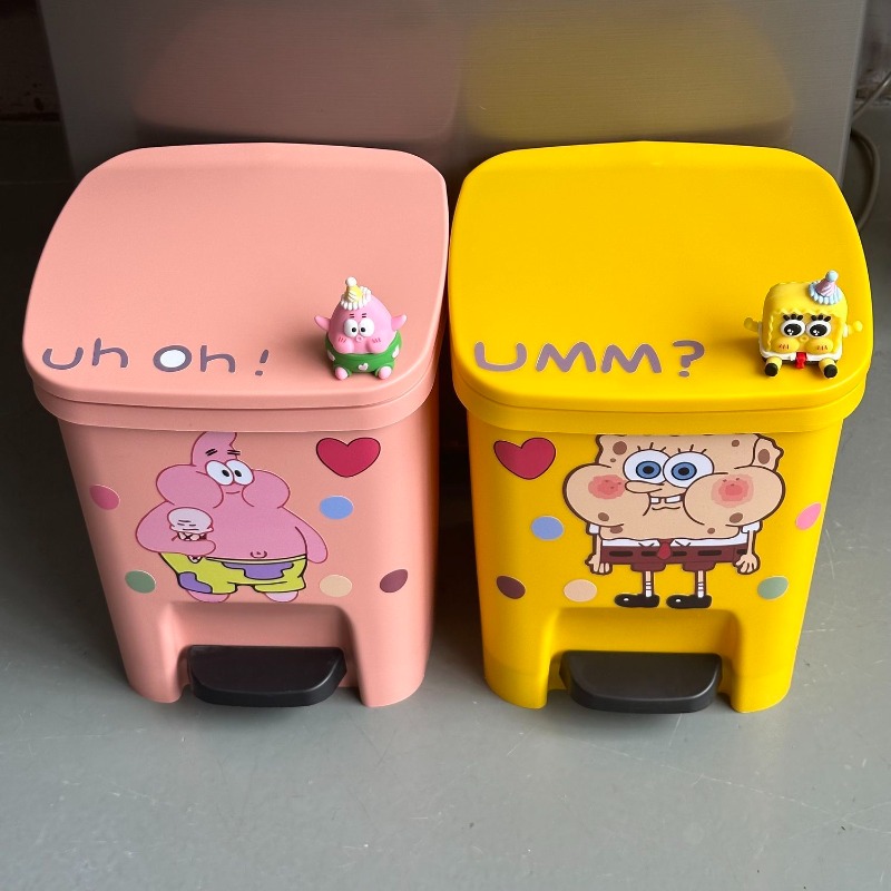Cute Patrick Star Pedal Trash  – Home Edit Bathroom recenzja i cena