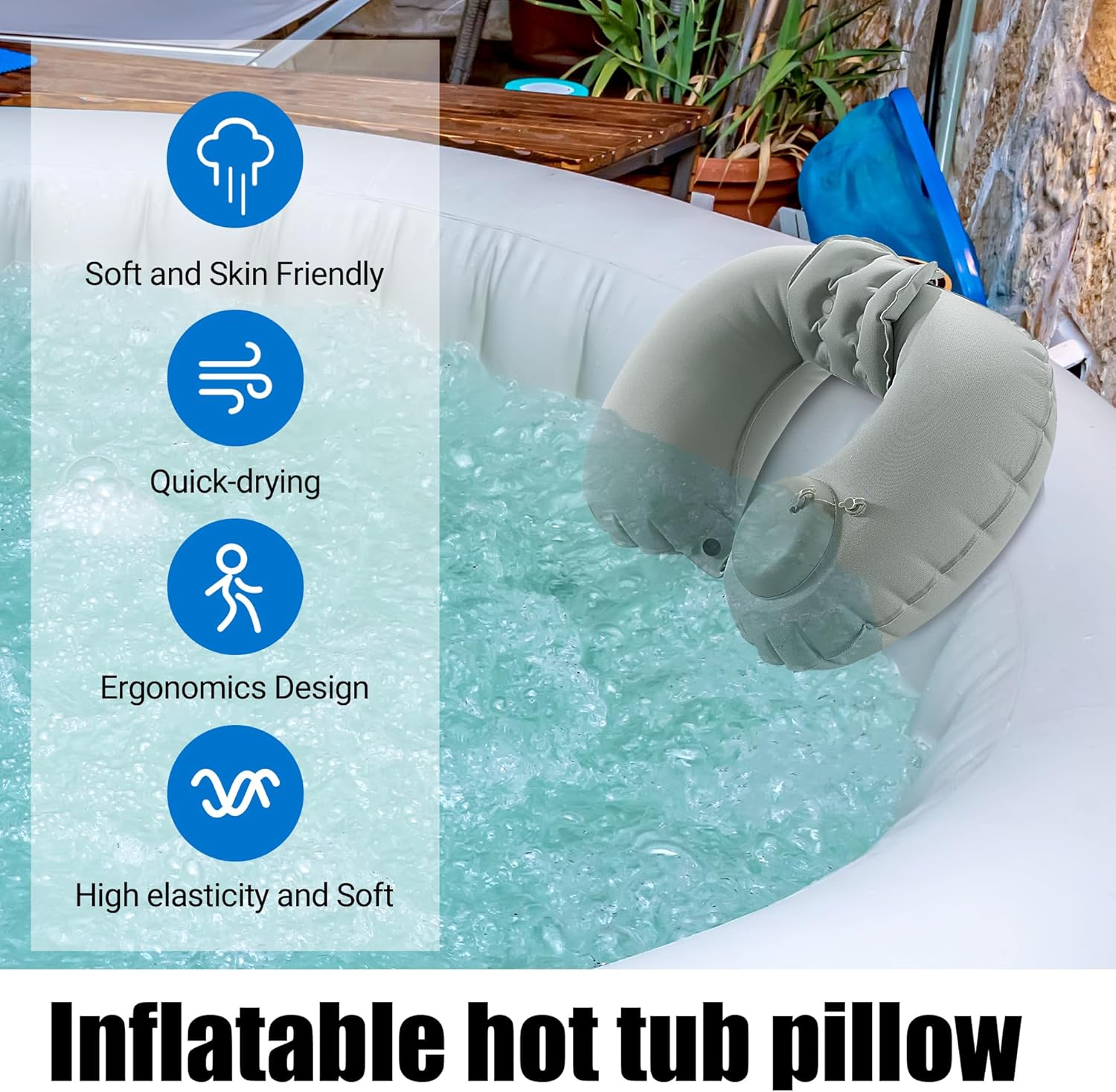 U-Shaped Inflatable Bathtub Pi – Bathtub Pillow Inflatable recenzja i cena