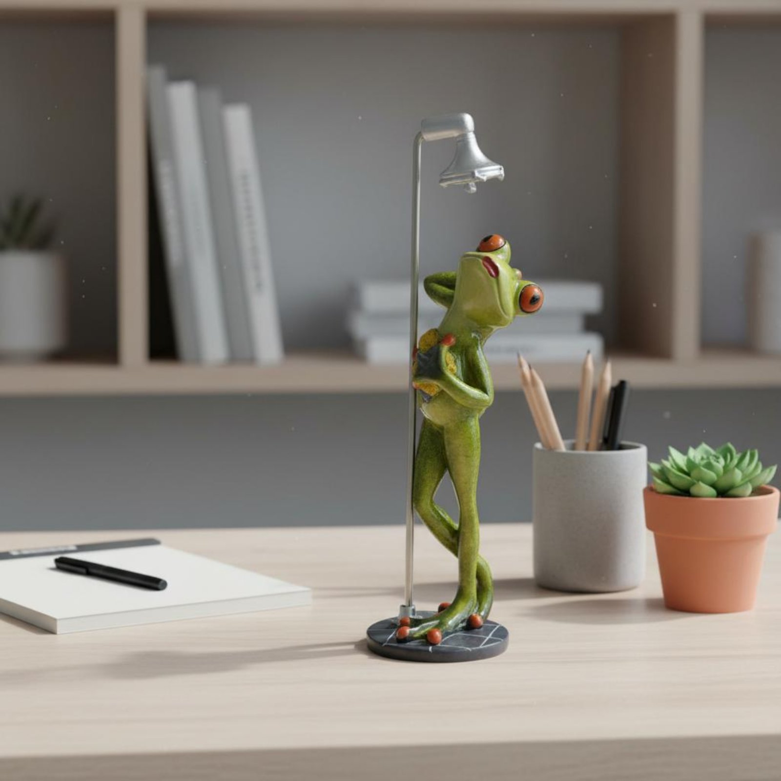 Showering Frog Figurine Great  – Home Bathroom Shower recenzja i cena