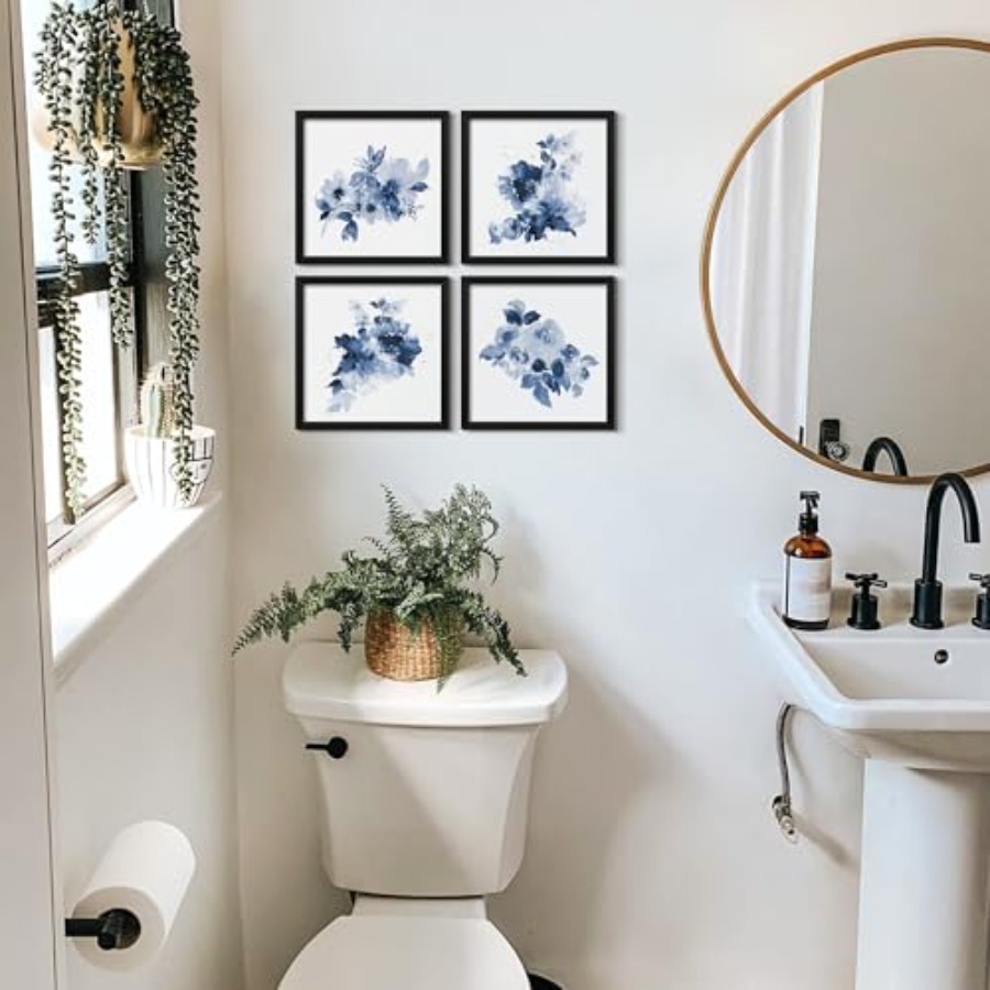 Framed Bathroom Wall Decor Nav – Home Bathroom Wall Art recenzja i cena