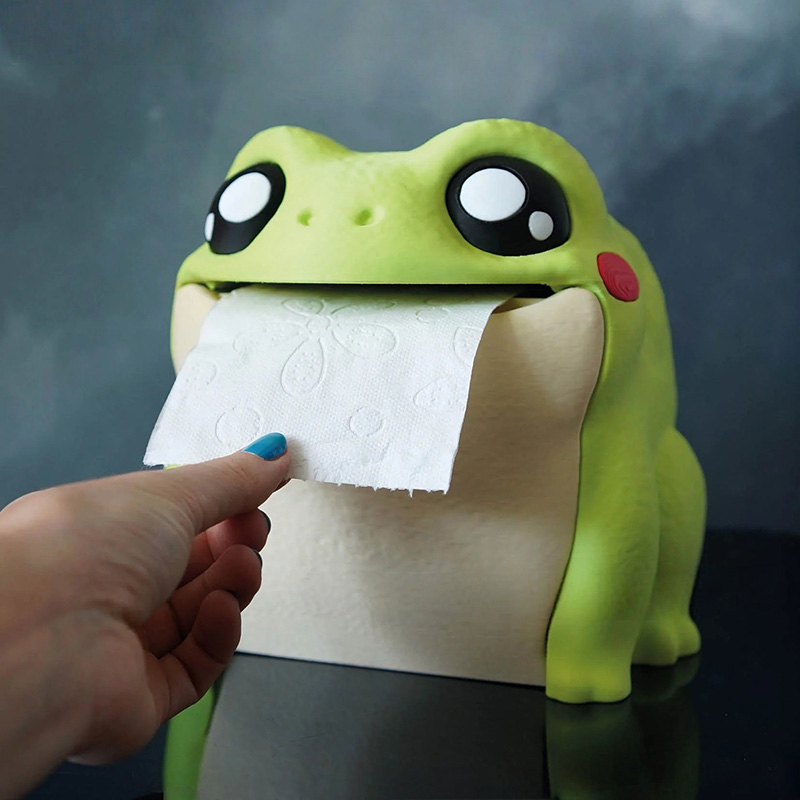 Funny Frog Tissue Box Portable – Home Bathroom Towel Dispenser recenzja i cena