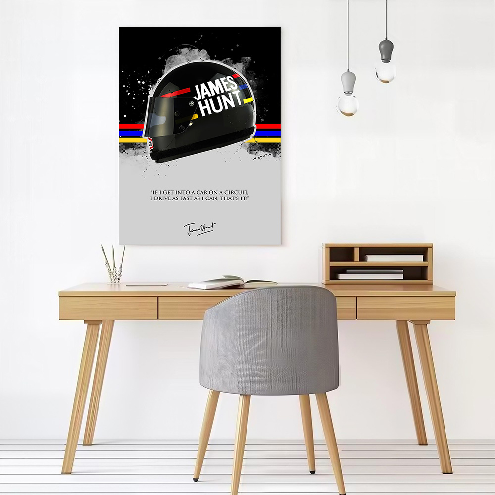 JAMES HUNT Quote Printed Canva – Home Bathroom Quotes recenzja i cena