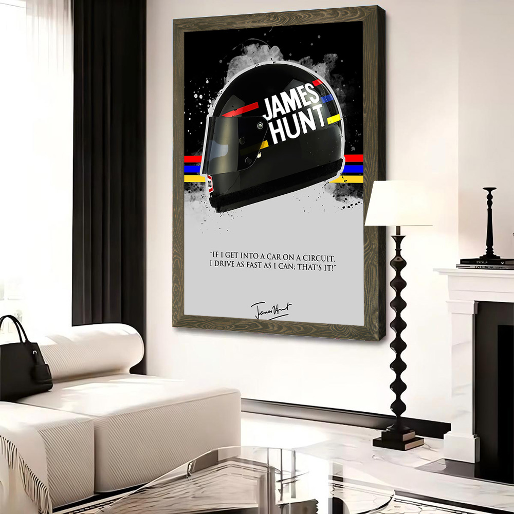 JAMES HUNT Quote Printed Canva – Home Bathroom Quotes recenzja i cena